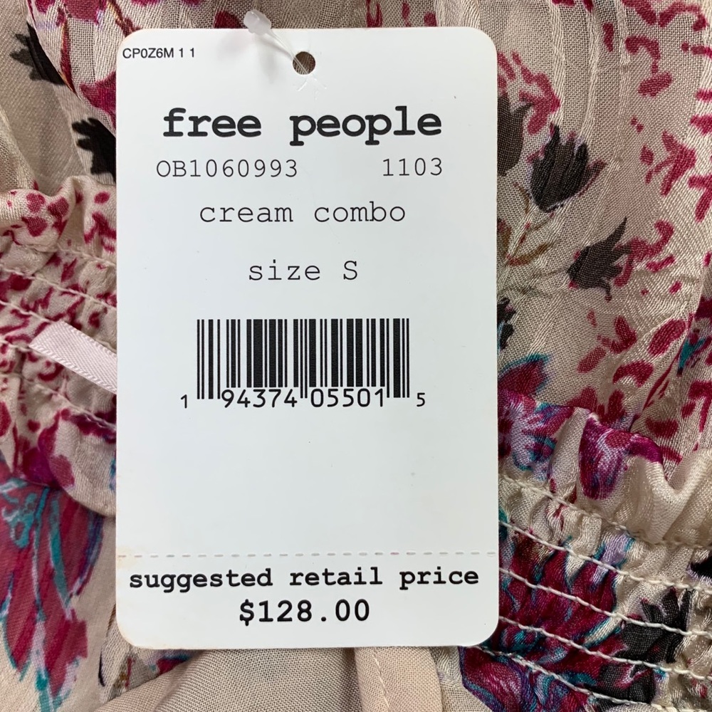 🚫KEEPING IT🚫🌺NWT🤩 |•FREE PEOPLE•| Size Small Flirty, Floral Dress🌺 - Picture 9 of 13